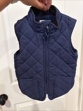 Starting Out Quilted Navy Blue baby Vest